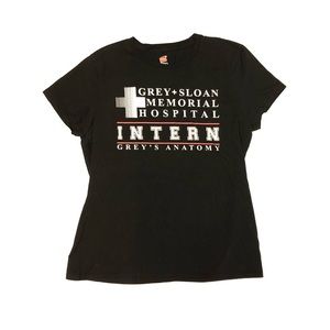 Black Grey’s Anatomy Hospital Intern T-Shirt M